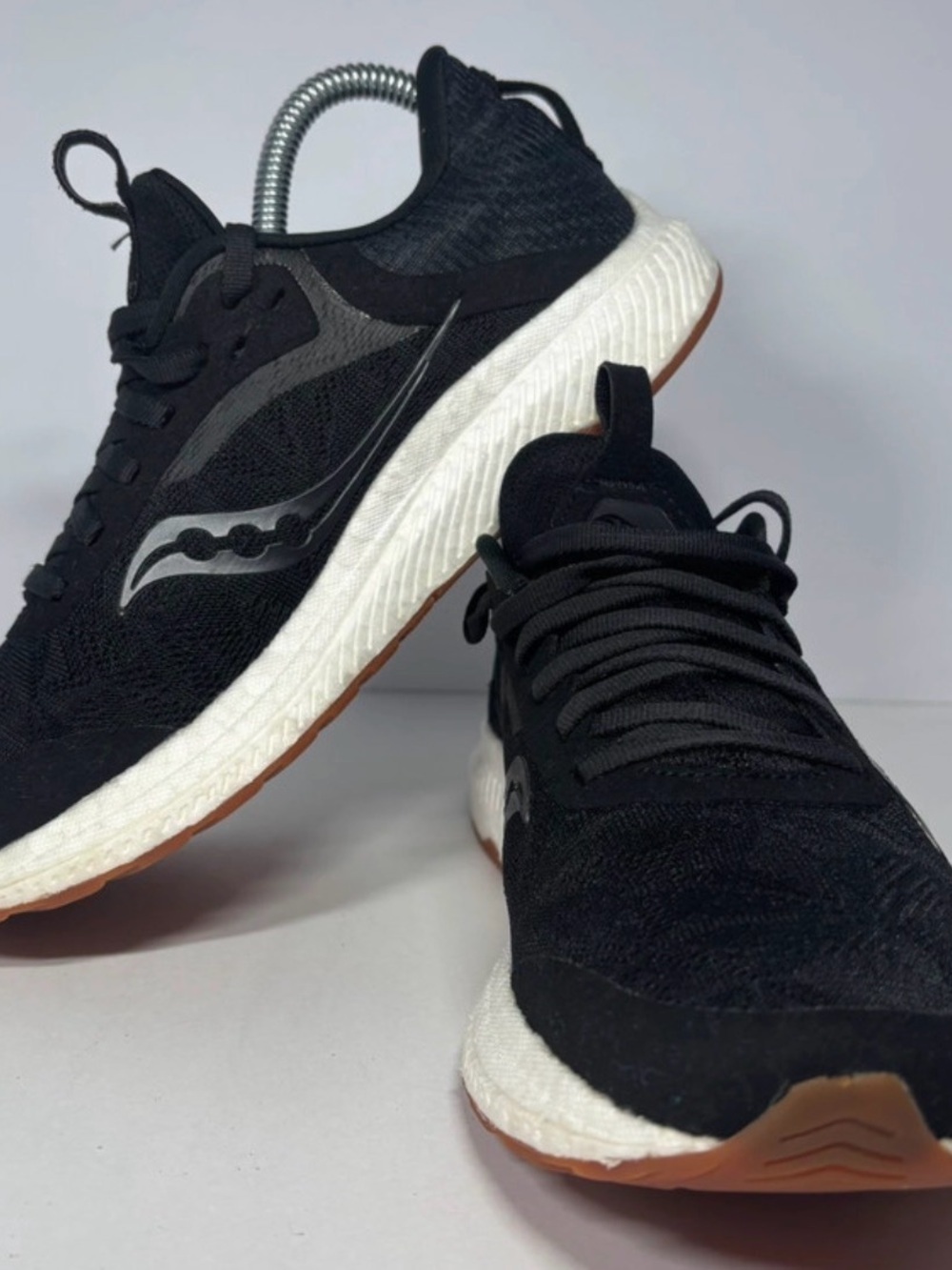 Saucony Women's Black and White Running Sneakers - Picture 7 of 9